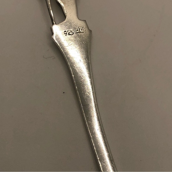 Vtg Sterling Silver Peru Peruvian Souvenir Spoon 4.1” - Picture 3 of 4